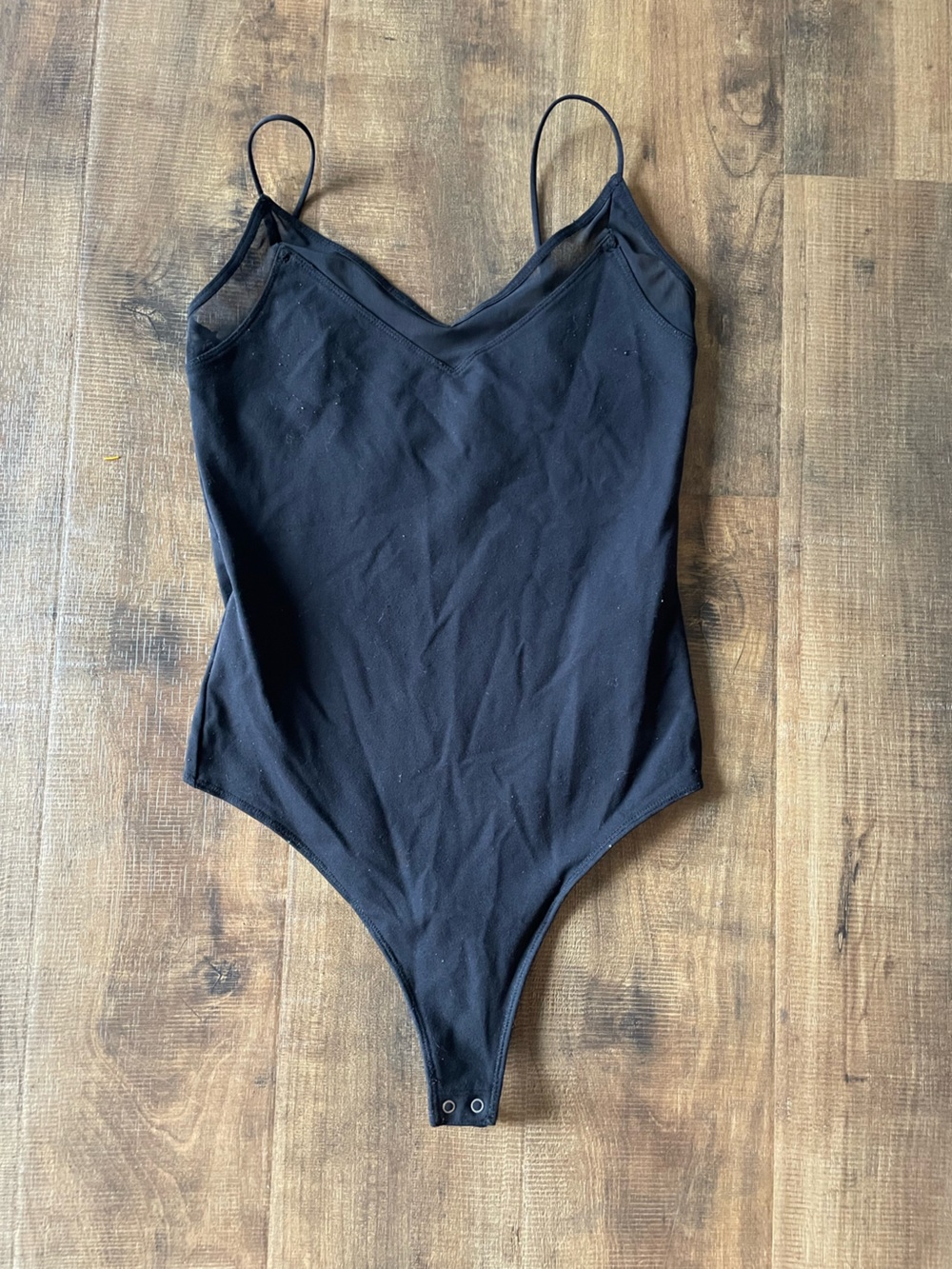 Abercrombie & Fitch Black Mesh Trim‎ Bodysuit Small